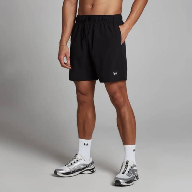 Myprotein MP geweven trainingsshort voor heren - Zwart