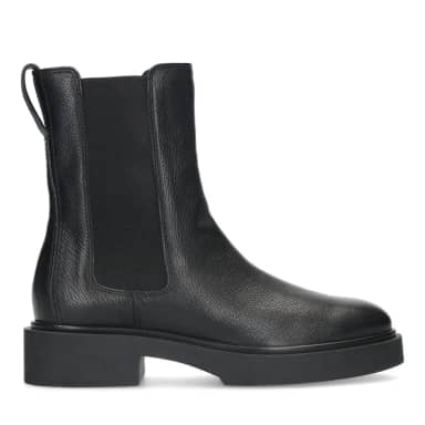 Manfield Manfield Zwarte Leren Chelsea Boots