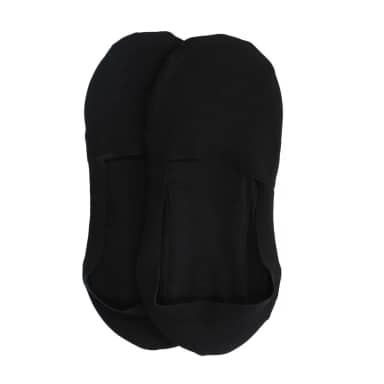 Manfield Manfield Zwarte Invisible Sneaker Sokken (2 Paar)