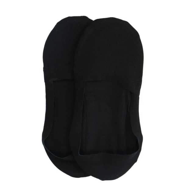 Manfield Zwarte Invisible Sneaker Sokken (2 Paar)