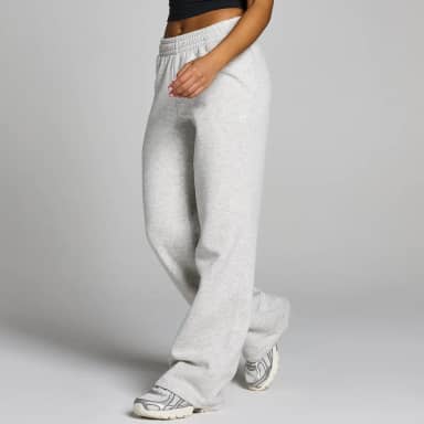 MP Basics joggingbroek met rechte pijpen in lange lengtemaat voor dames - Gemêleerd grijs