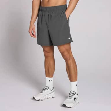 MP Heren 7 Geweven Trainingsshort - Donkergrijs