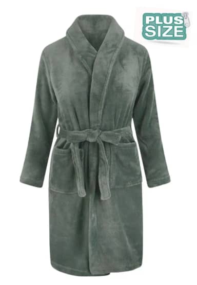 Plus size badjas unisex