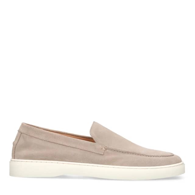 Manfield Beige Suède Loafers
