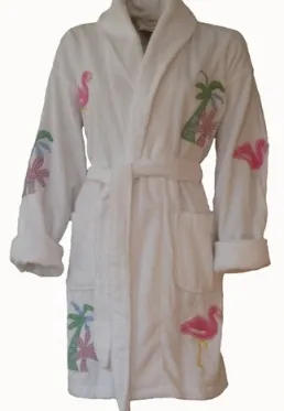 Aegean Apparel Badjas met palmbomen