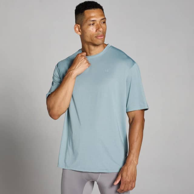 Myprotein MP Tempo oversized trainingsshirt van mesh voor heren - Loodgrijs