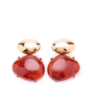 Manfield Goudkleurige Statement Oorbellen