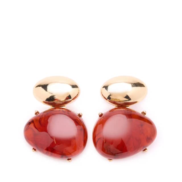 Manfield Goudkleurige Statement Oorbellen