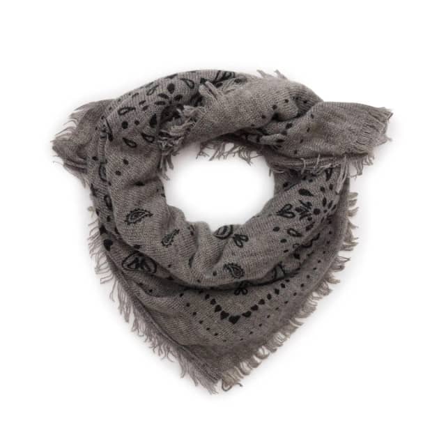 Manfield Grijs Sjaaltje Met Paisley