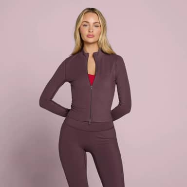Myprotein MP Dames Tempo Cropped Jas - Fudge
