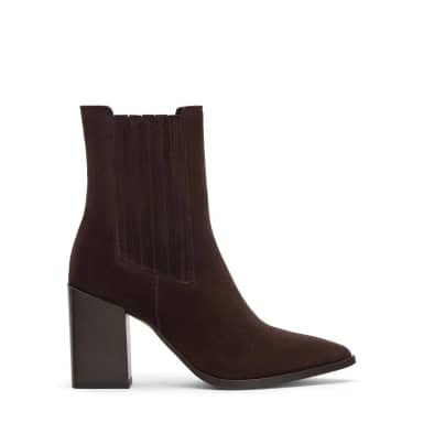 Bruine suède western enkellaarsjes