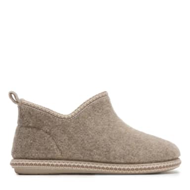 Manfield Manfield Taupe Pantoffels