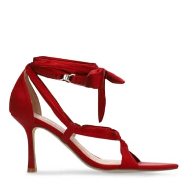 Sacha Rode sandalen met hak