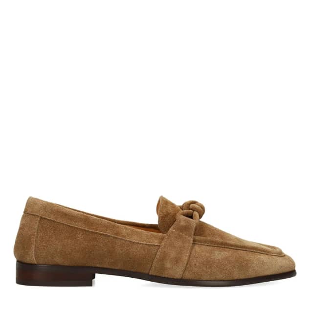 Manfield Bruine Suède Loafers