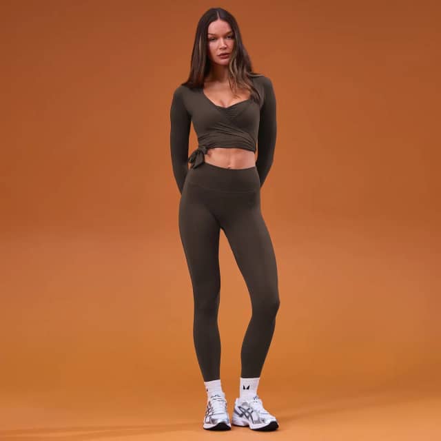 Myprotein MP Women's Tempo Wrap Top - Cacao