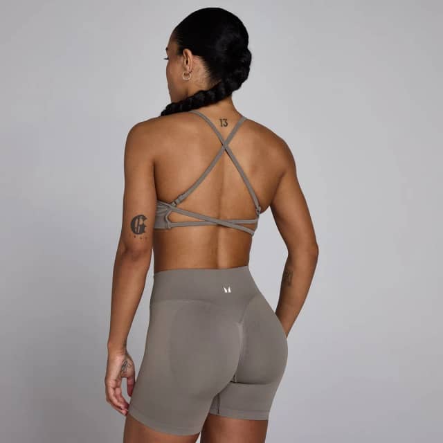 Myprotein MP Women's Lift Seamless Strappy Bra - Dark Truffle