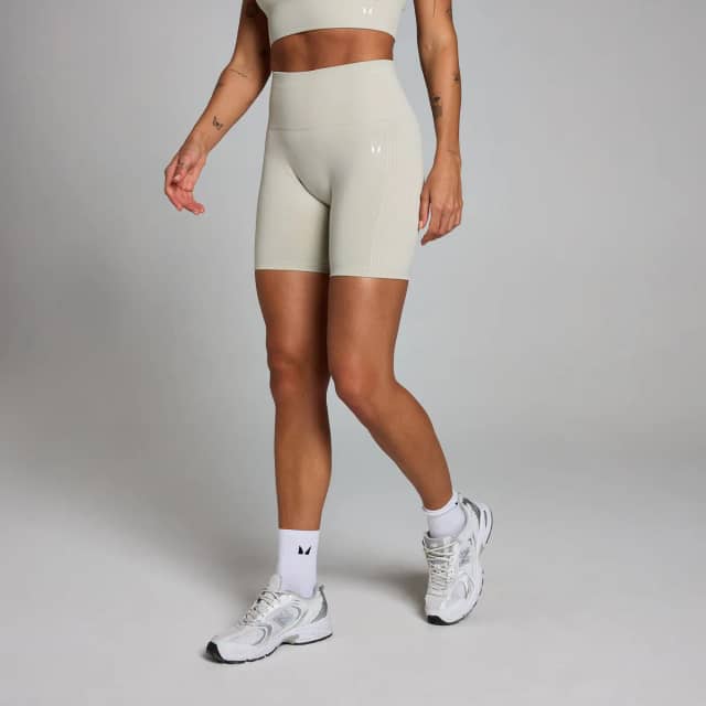Myprotein MP Shape naadloze fietsshort voor dames - Asgrijs