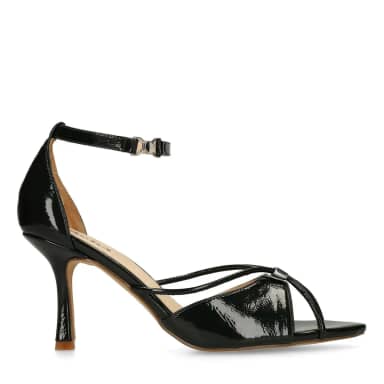 Sacha Donkergroene sandalen met hak