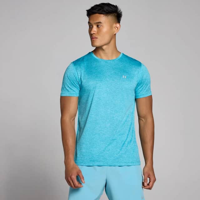 Myprotein MP Tempo gemêleerd T-shirt voor heren - Cyaan