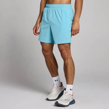 Myprotein MP Tempo short met binnenbeenlengte van 17,8 cm voor heren - Cyaan