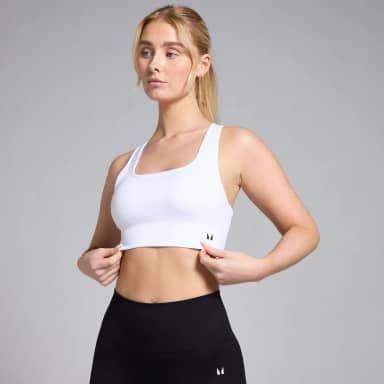 Myprotein MP Shape naadloze sportbeha - Wit