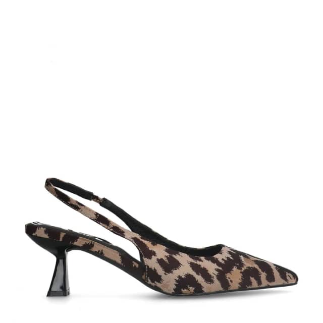 Sacha Leopard slingback pumps