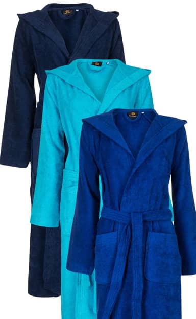 Badjas met capuchon - diversen kleuren