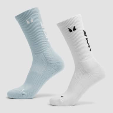 MP Move Club Hardloopsokken (2 paar) - Babyblauw/Wit - UK