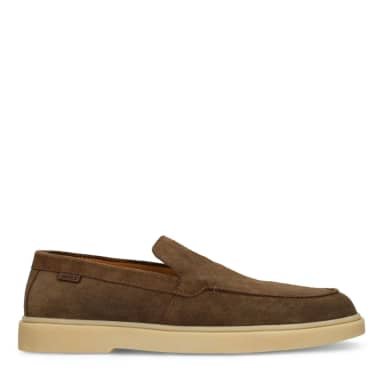 Manfield Bruine Suède Loafers