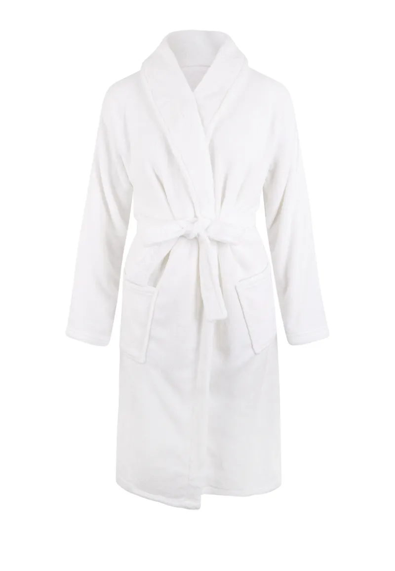 Relax Company Witte badjas fleece