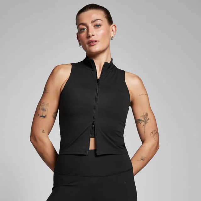 Myprotein MP Tempo hemd met rist voor dames - Zwart