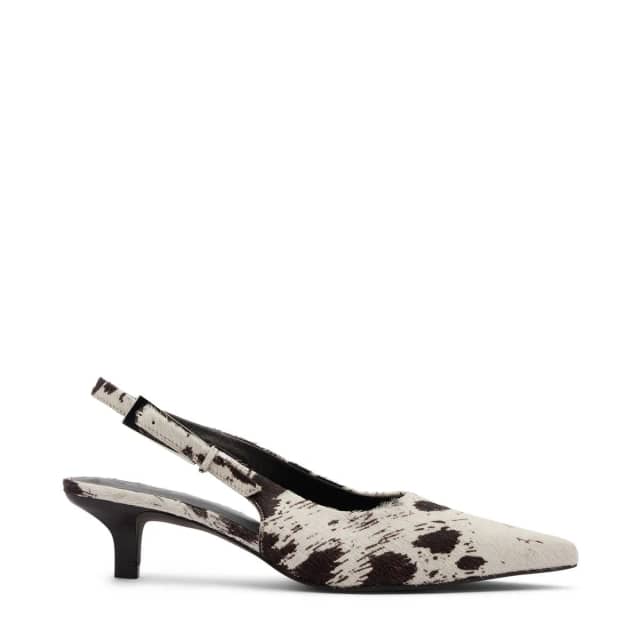 Sacha Cow print slingback pumps