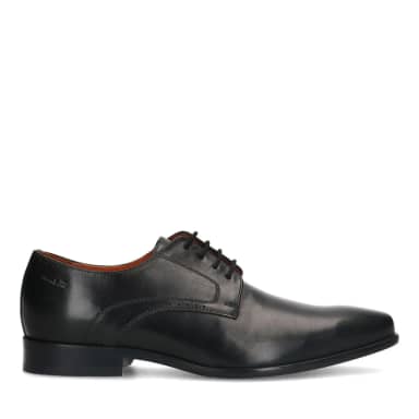Van Lier Van Lier Zwarte Rhodes Leren Veterschoenen