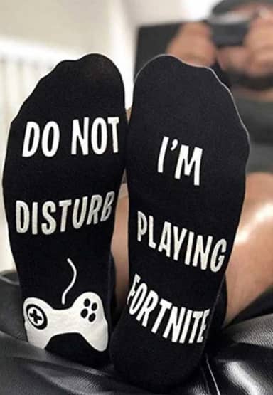 Badjas Sokken I'm playing Fortnite tekst