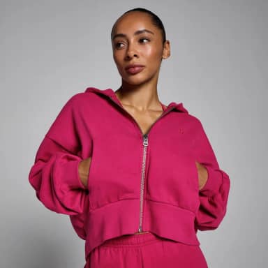 MP Women's Lifestyle Hoodie met Rits - Bold Berry