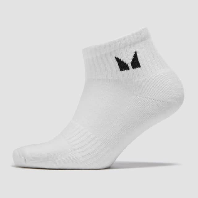 Myprotein MP Unisex Ankle Socks (1 Pack) - White - UK 6-8