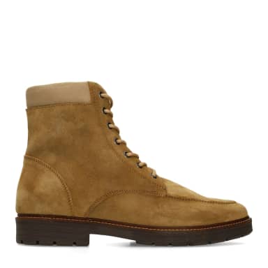 Manfield Beige Suède Veterboots