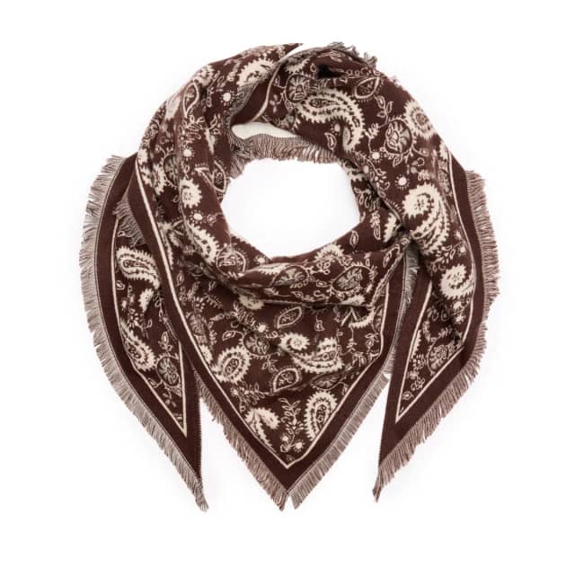 Manfield Bruine Triangel Sjaal