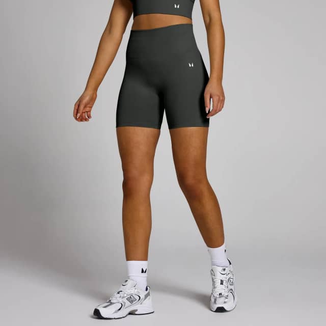 Myprotein MP Shape naadloze fietsshort voor dames - Donkerschaduwgrijs