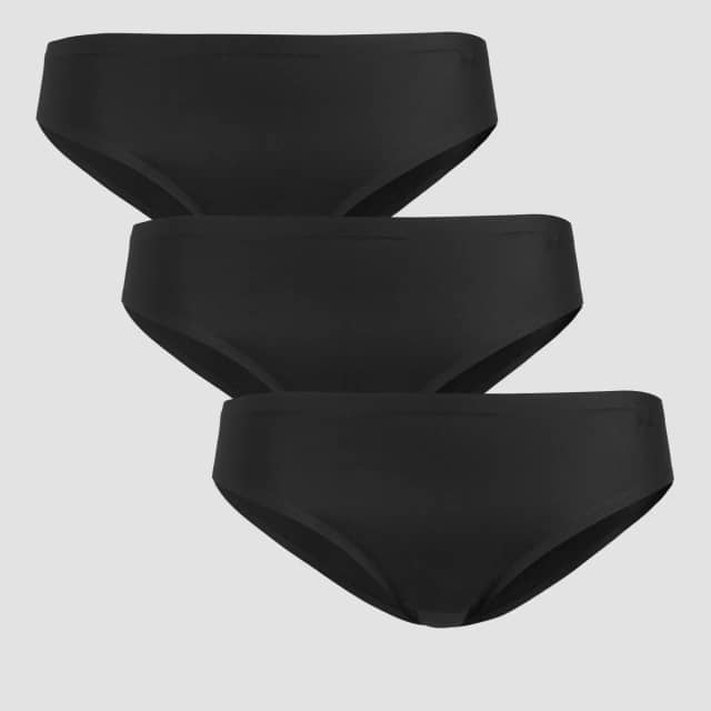 Myprotein MP Women's Mid Rise No VPL Bikini Brief (3 Pack) - Black