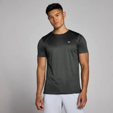Myprotein MP Tempo gemêleerd T-shirt voor heren - Verwassen zwart