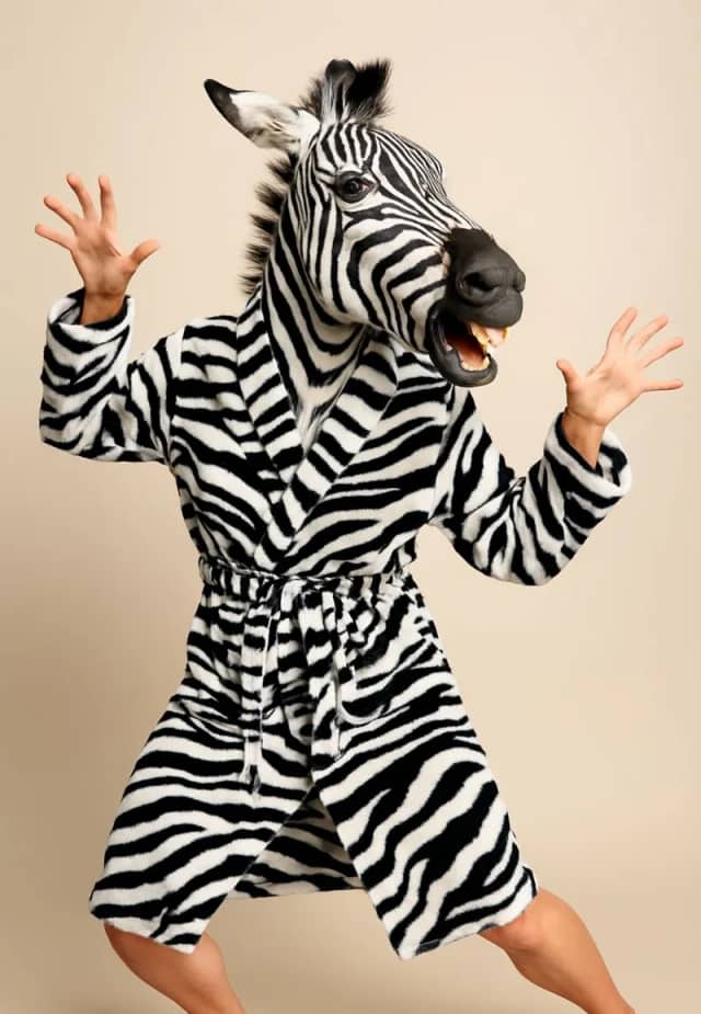 Zebra badjas / Dames badjas