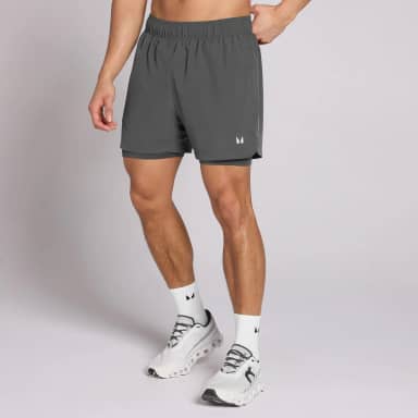 MP Men's 5 2-in-1 Training Shorts - Dark Grey