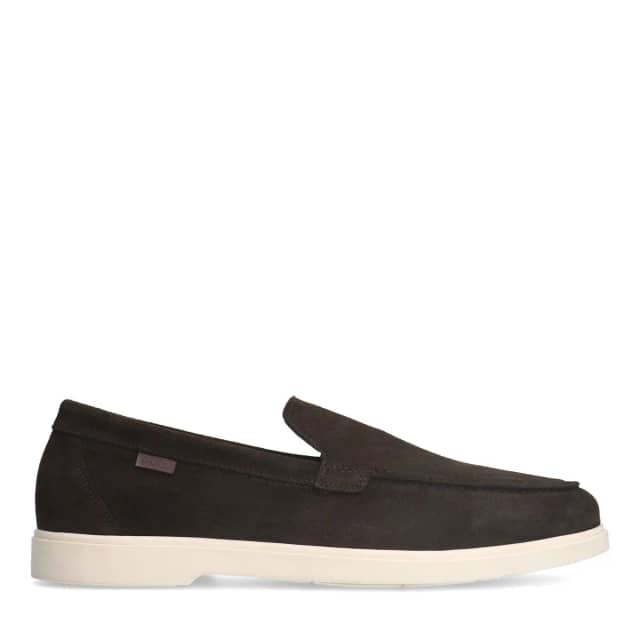 Manfield Bruine Suède Loafers