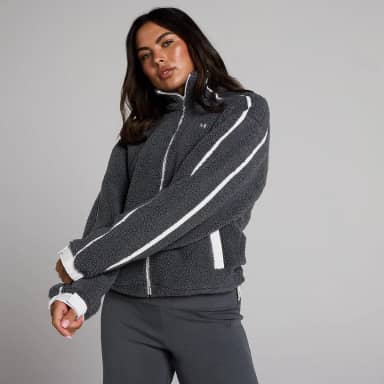 MP Damesfleece Binding Zip Through Jacket - Chocolade
