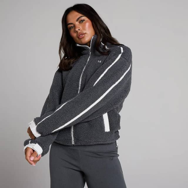 Myprotein MP Damesfleece Binding Zip Through Jacket - Chocolade