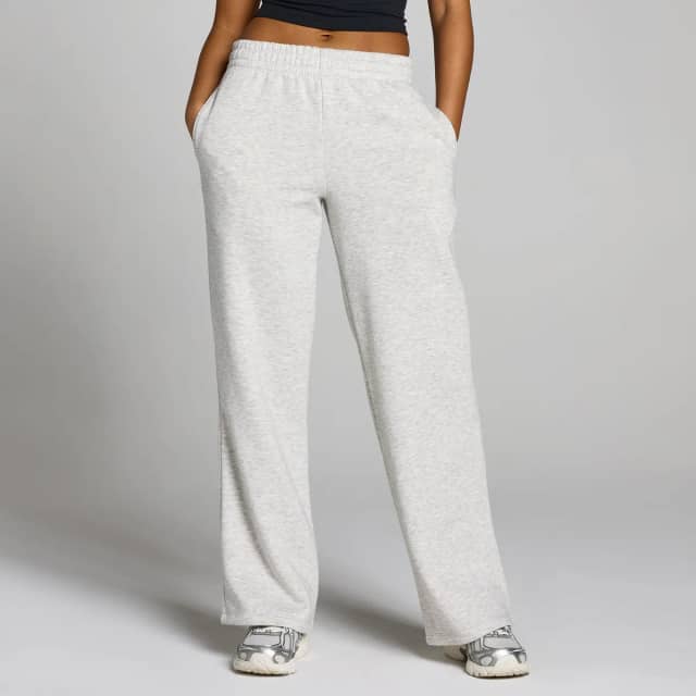 Myprotein MP Dames Basics Rechte Pijpen Joggingbroek - Licht Grijs Gemêleerd
