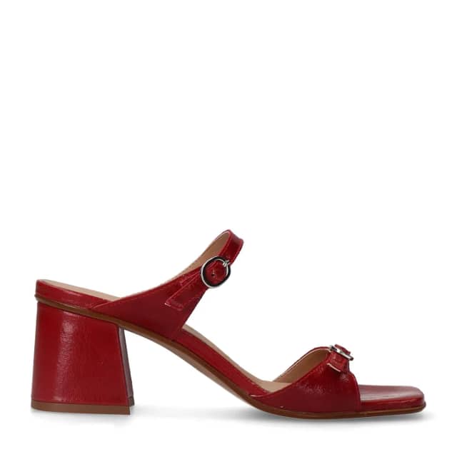 Sacha Rode leren sandalen met hak