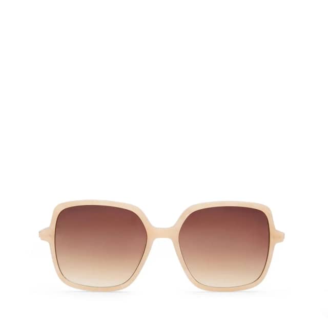Manfield Beige Zonnebril Met Donkere Glazen