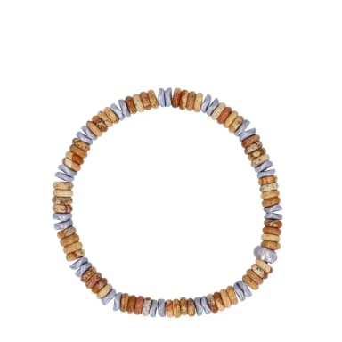 Beige kralenarmband